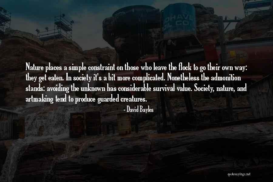 Unknown Nature Quotes By David Bayles Unknown Nature Quotes By David Bayles
