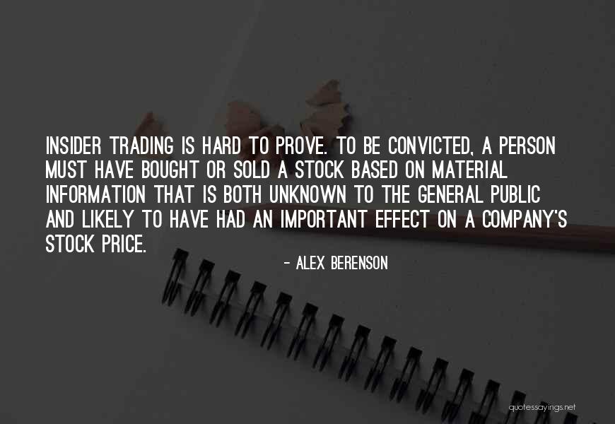 Unknown Person Quotes By Alex Berenson Unknown Person Quotes By Alex Berenson