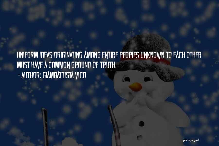 Unknown Truth Quotes By Giambattista Vico