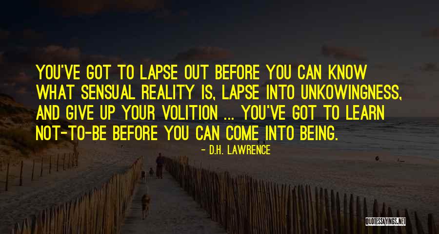 Unkowingness Quotes By D.H. Lawrence Unkowingness Quotes By D.H. Lawrence