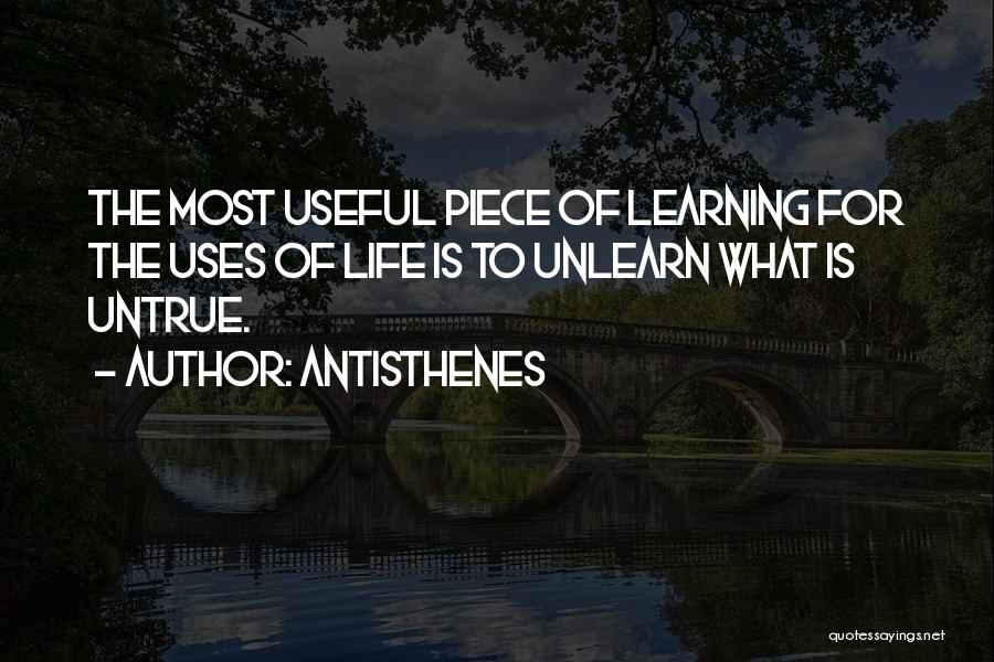 Unlearn Quotes By Antisthenes