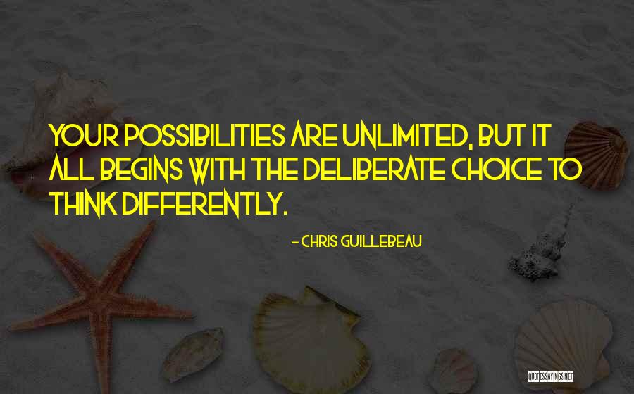 Unlimited Possibilities Quotes By Chris Guillebeau