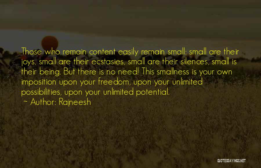 Unlimited Possibilities Quotes By Rajneesh