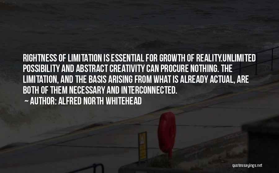 Unlimited Possibility Quotes By Alfred North Whitehead