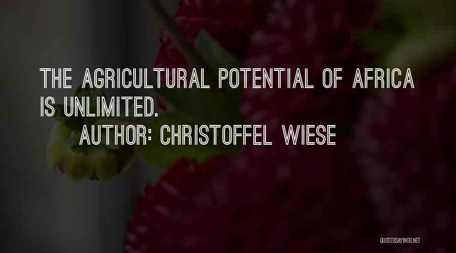 Unlimited Potential Quotes By Christoffel Wiese