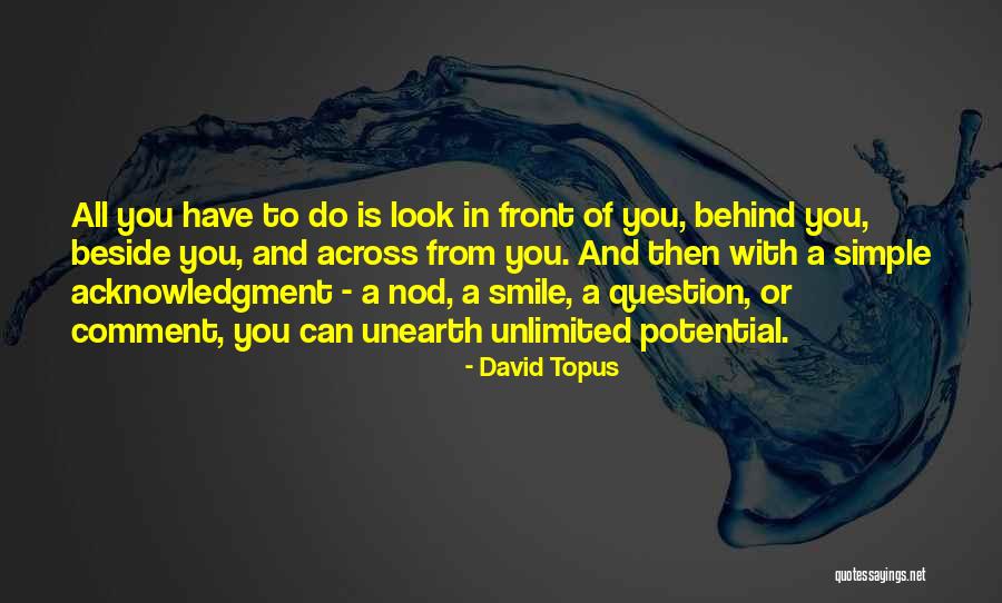 Unlimited Potential Quotes By David Topus