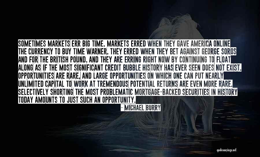 Unlimited Potential Quotes By Michael Burry