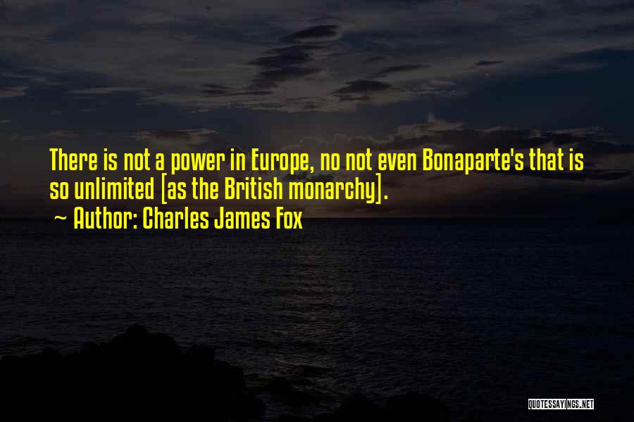 Unlimited Power Quotes By Charles James Fox