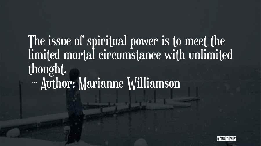 Unlimited Power Quotes By Marianne Williamson