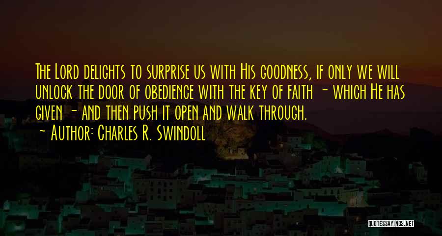 Unlock Door Quotes By Charles R. Swindoll