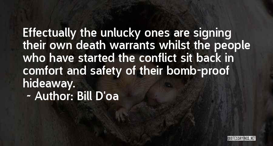 Unlucky Quotes By Bill D'oa