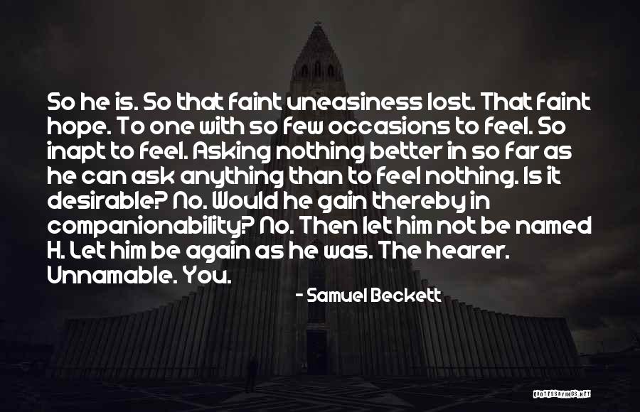 Unnamable Quotes By Samuel Beckett