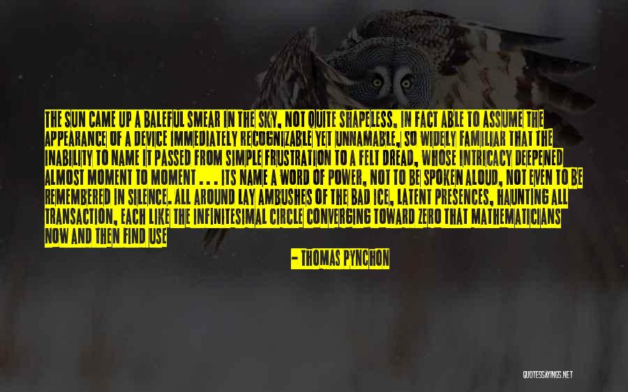 Unnamable Quotes By Thomas Pynchon