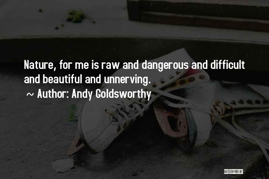 Unnerving Quotes By Andy Goldsworthy