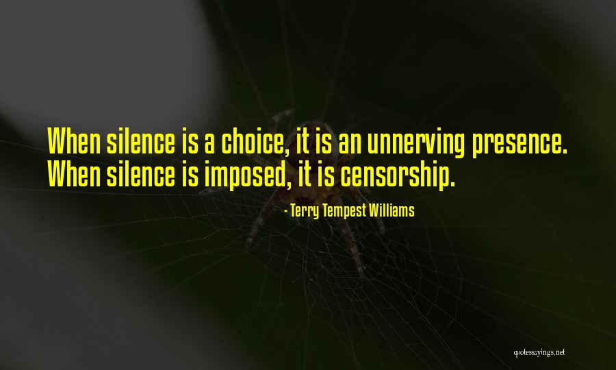 Unnerving Quotes By Terry Tempest Williams