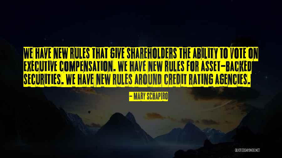 Unormal Utflod Quotes By Mary Schapiro Unormal Utflod Quotes By Mary Schapiro
