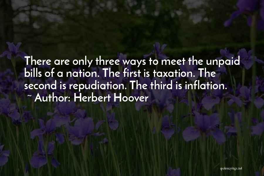 Unpaid Quotes By Herbert Hoover