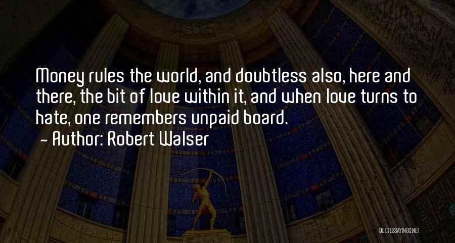 Unpaid Quotes By Robert Walser