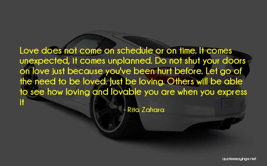 Unplanned Love Quotes By Rita Zahara