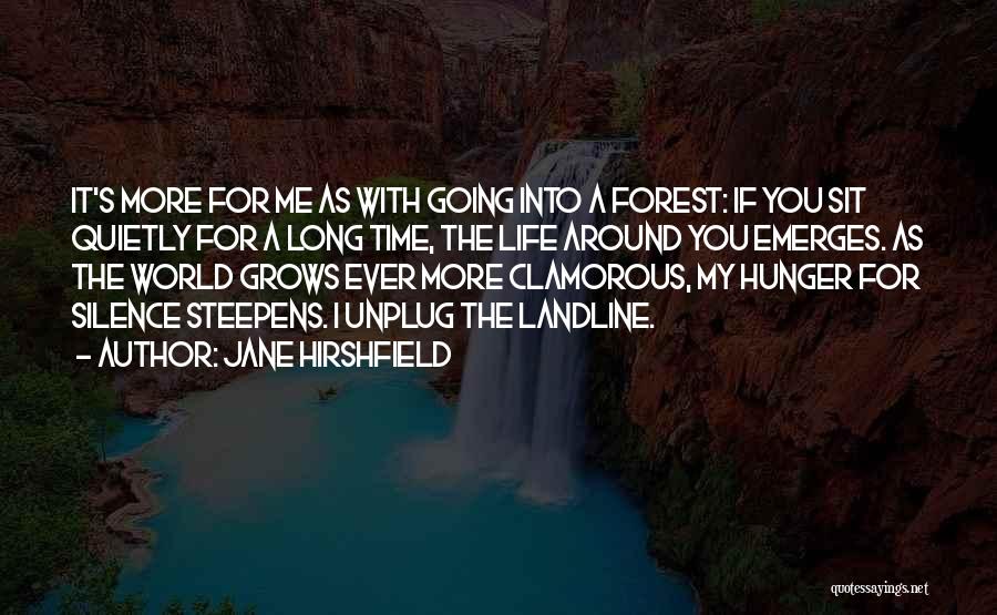 Unplug Quotes By Jane Hirshfield