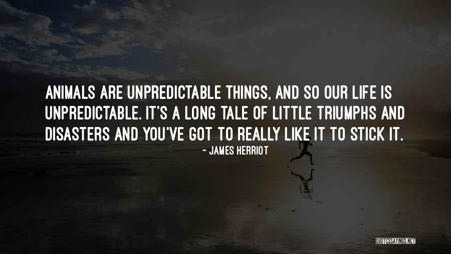 Unpredictable Things Quotes By James Herriot Unpredictable Things Quotes By James Herriot