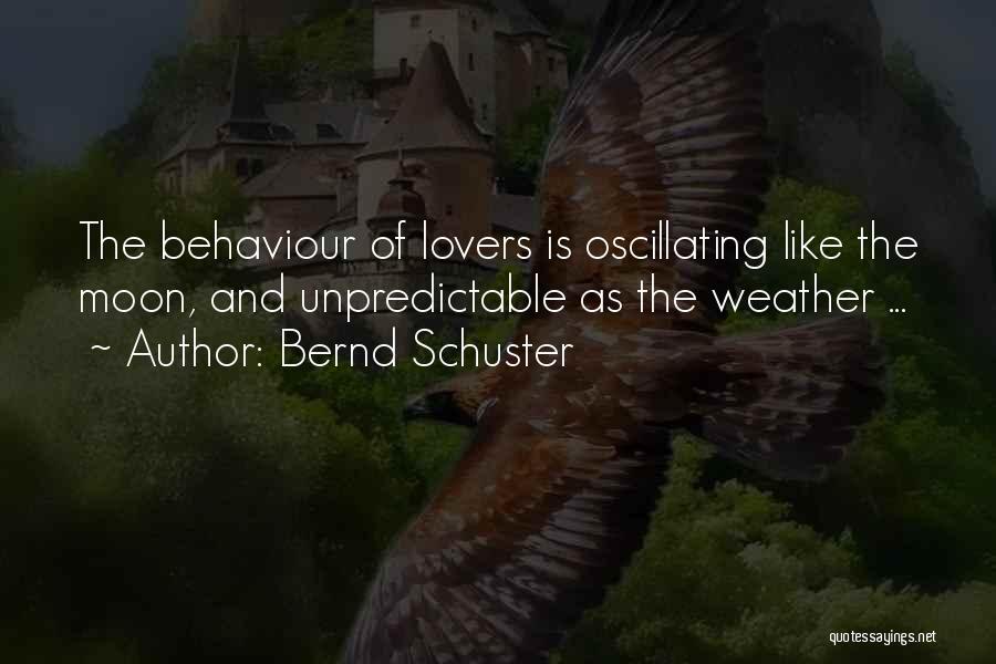 Unpredictable Weather Quotes By Bernd Schuster