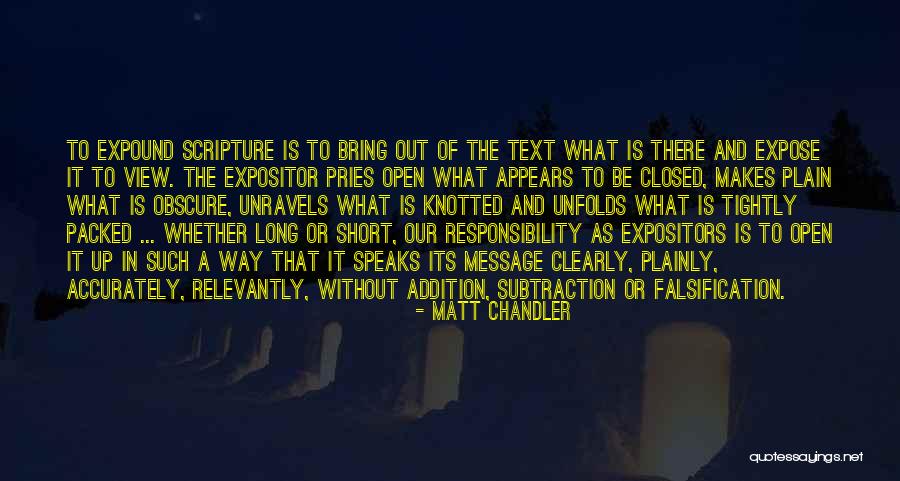 Unravels Quotes By Matt Chandler Unravels Quotes By Matt Chandler