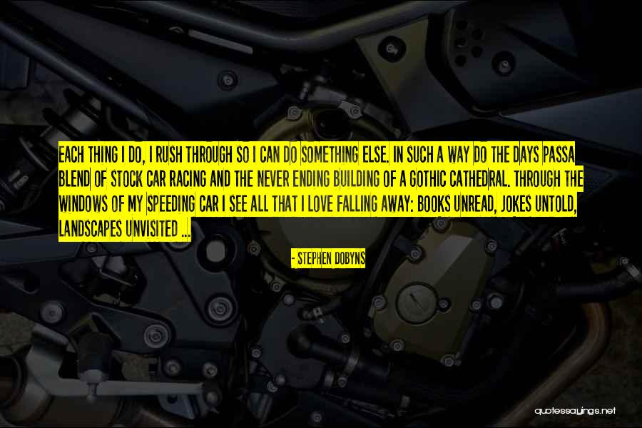 Unread Love Quotes By Stephen Dobyns