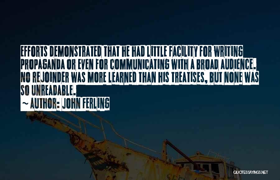 Unreadable Quotes By John Ferling