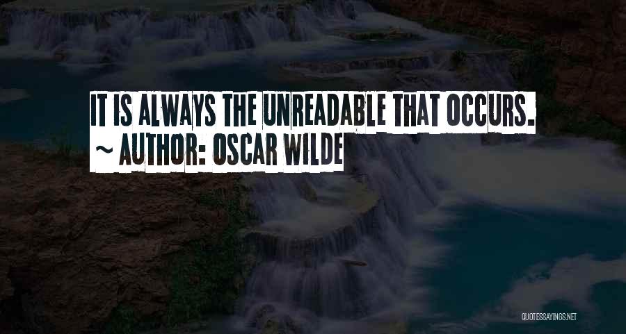 Unreadable Quotes By Oscar Wilde