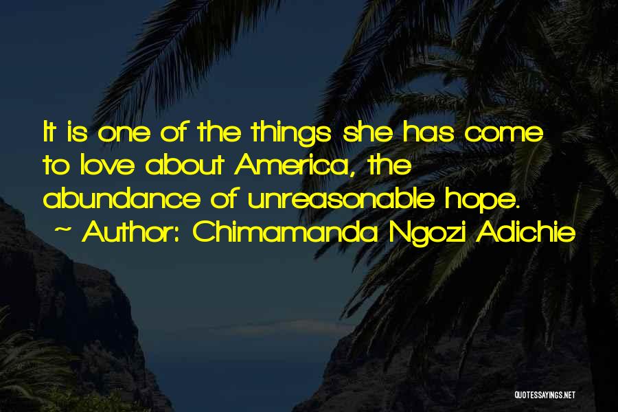 Unreasonable Love Quotes By Chimamanda Ngozi Adichie