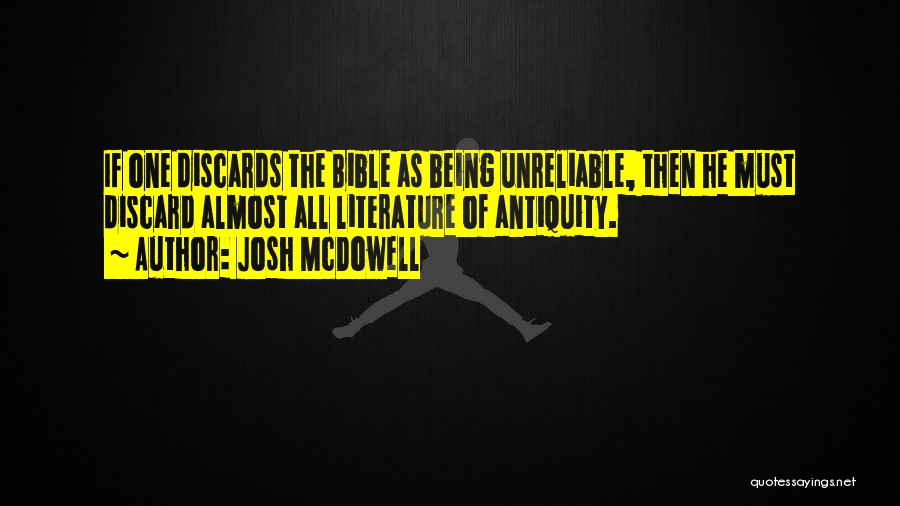 Unreliable Quotes By Josh McDowell