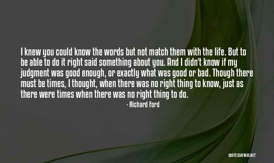 Unrepaired Meniscus Quotes By Richard Ford Unrepaired Meniscus Quotes By Richard Ford