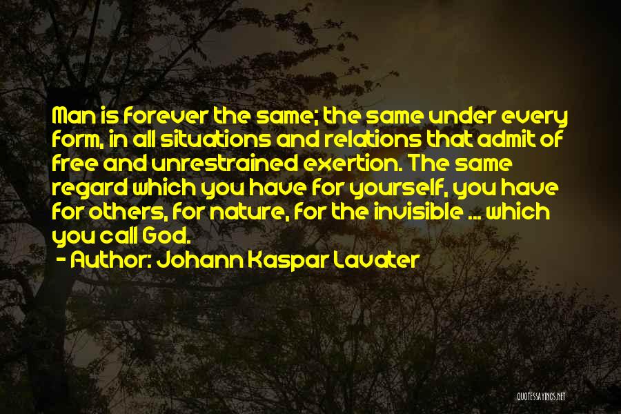 Unrestrained Quotes By Johann Kaspar Lavater