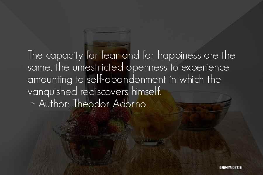 Unrestricted Quotes By Theodor Adorno