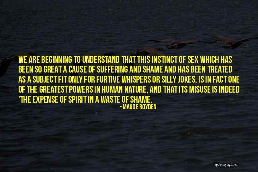 Unsensual Quotes By Maude Royden Unsensual Quotes By Maude Royden