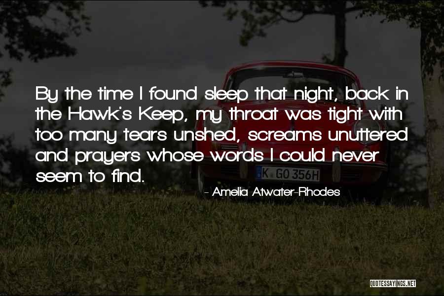 Unshed Tears Quotes By Amelia Atwater-Rhodes