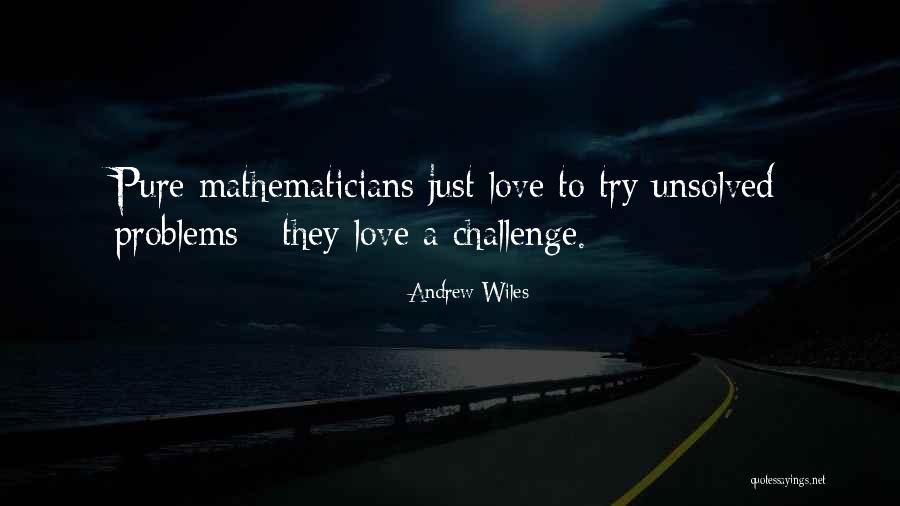 Unsolved Problems Quotes By Andrew Wiles Unsolved Problems Quotes By Andrew Wiles