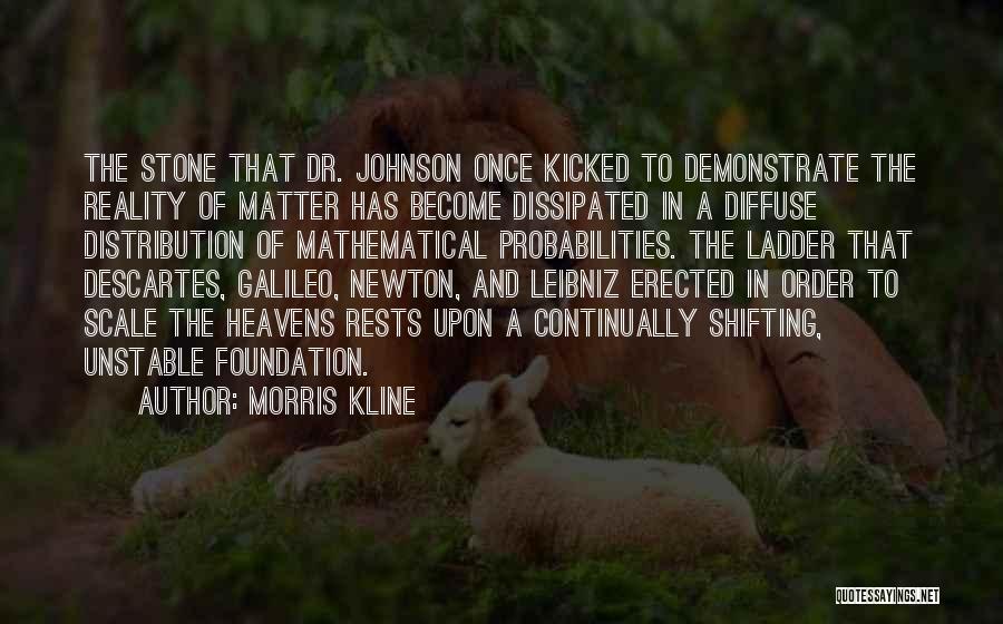 Unstable Foundation Quotes By Morris Kline