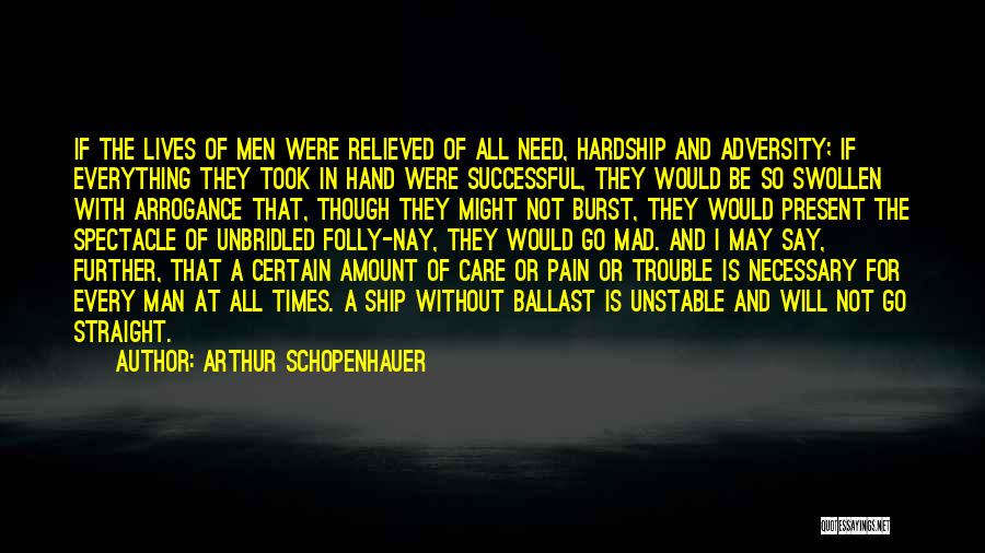Unstable Man Quotes By Arthur Schopenhauer