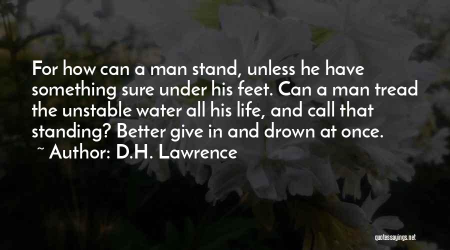 Unstable Man Quotes By D.H. Lawrence