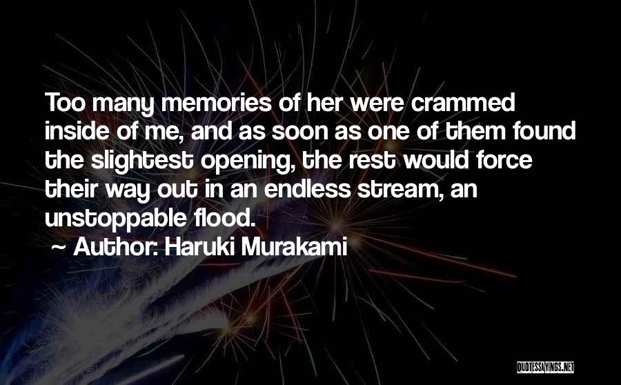 Unstoppable Book Quotes By Haruki Murakami