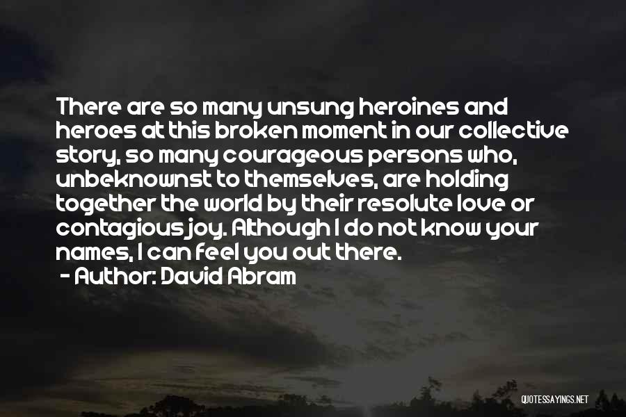 Unsung Heroes Quotes By David Abram