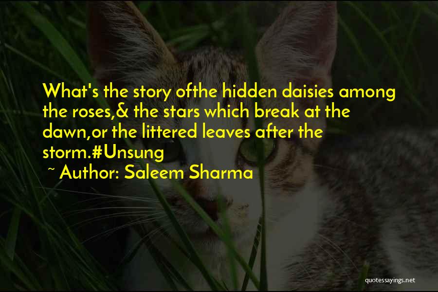 Unsung Heroes Quotes By Saleem Sharma