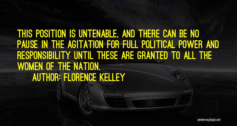 Untenable Quotes By Florence Kelley