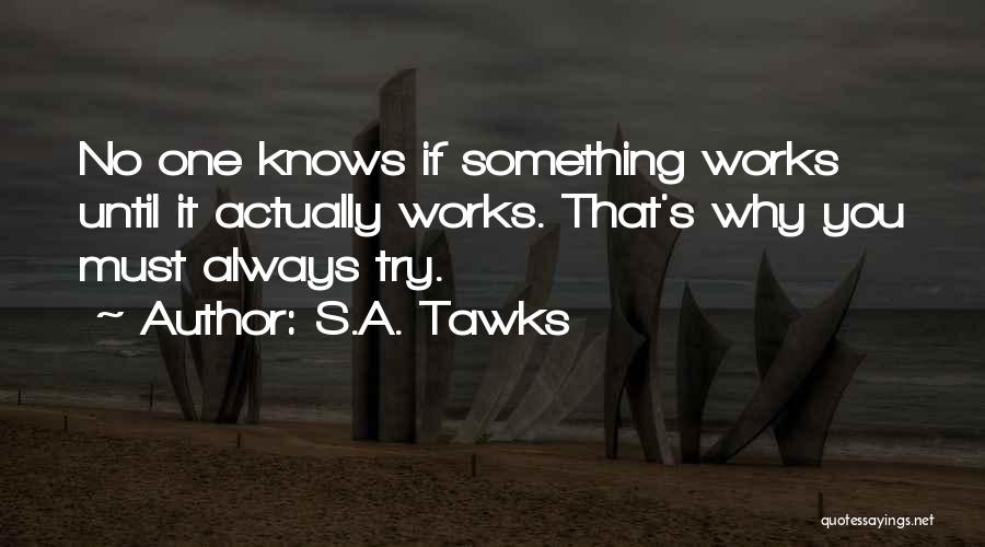 Until You Try Quotes By S.A. Tawks