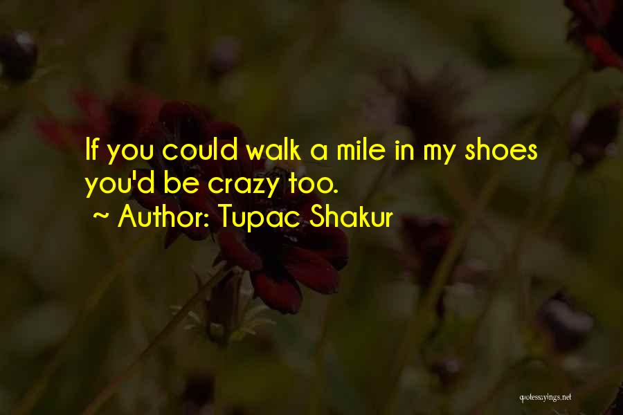 Until You Walk A Mile In My Shoes Quotes By Tupac Shakur