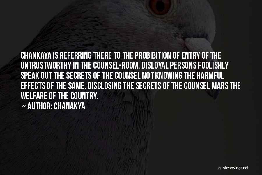Untrustworthy Quotes By Chanakya