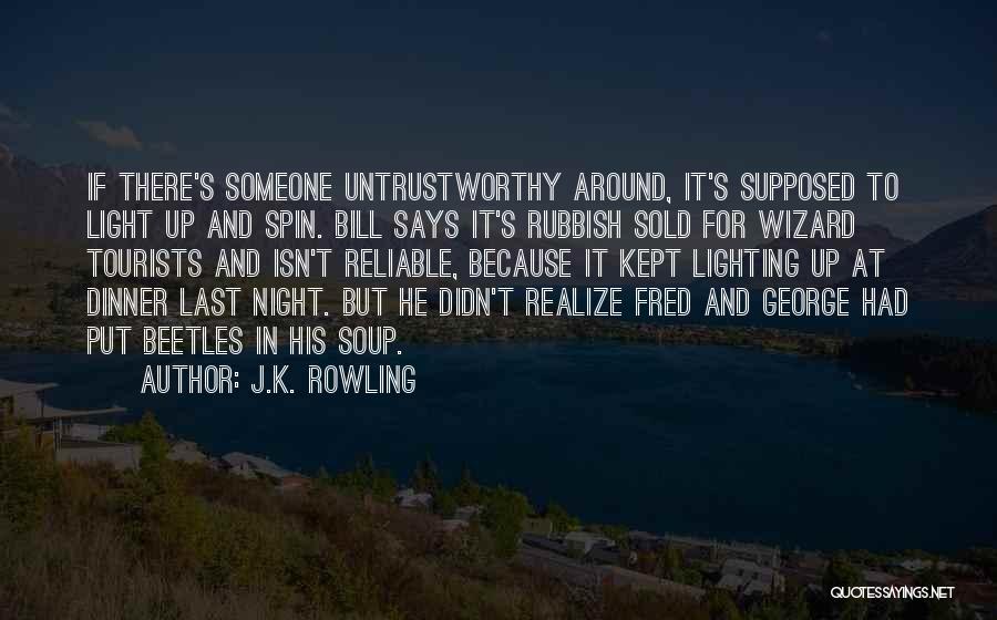 Untrustworthy Quotes By J.K. Rowling