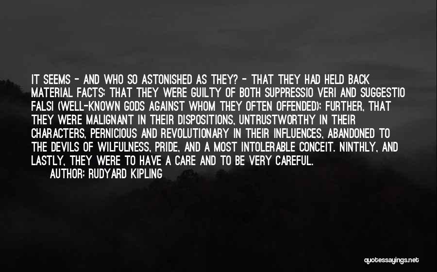 Untrustworthy Quotes By Rudyard Kipling